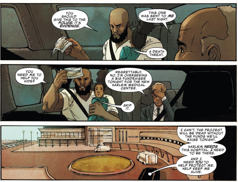 Luke Cage learning about his newest case.